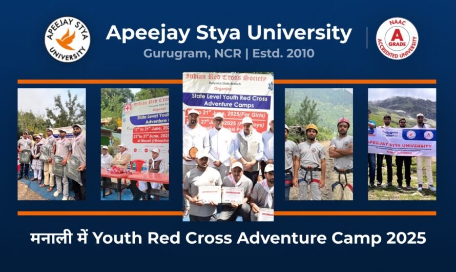 ASU ने मनाली में Youth Red Cross Adventure Camp 2025 में भाग लेकर छात्र नेतृत्व को दी नई उड़ान