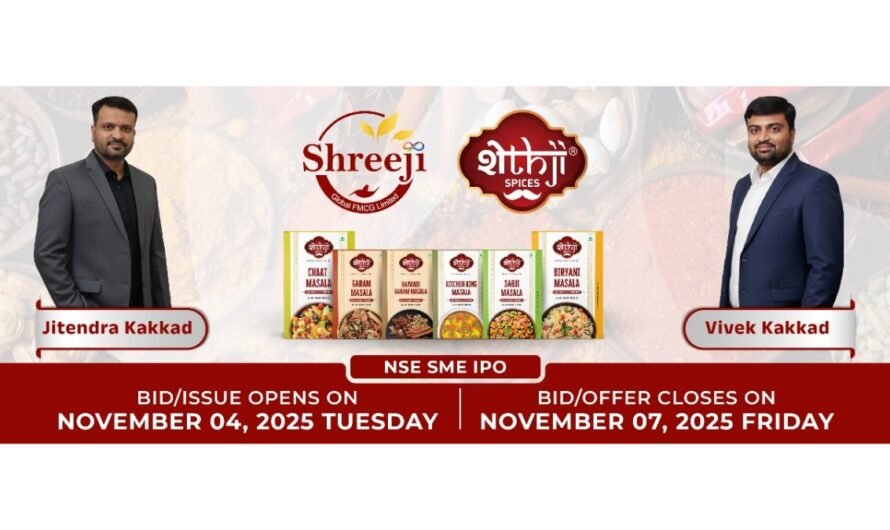 श्रीजी ग्लोबल एफएमसीजी लिमिटेड कंपनी ने Rs 85 करोड़ के IPO की घोषणा की, 7 नवंबर तक चलेगी बीड